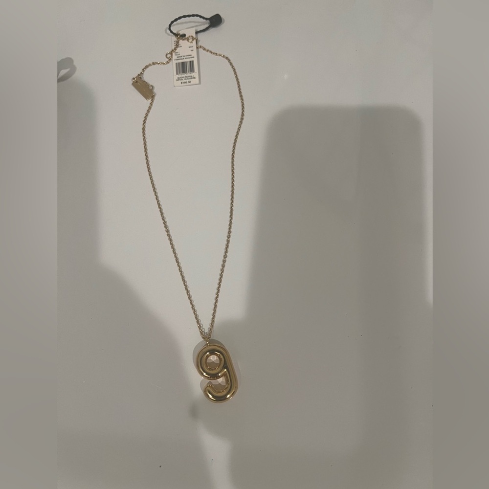 NWT Marc Jacobs initial necklace.Could be worn as number 6,9 or letter G